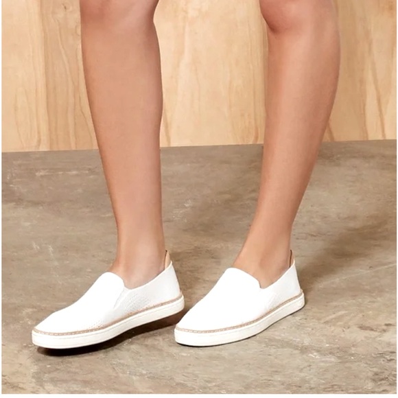 UGG Shoes - UGG Sammy knit white slip on tennis shoe woman size 7